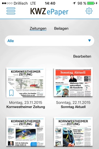 KWZ E-Paper screenshot 4