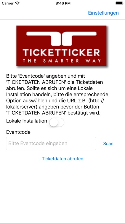 Ticketticker Scanner