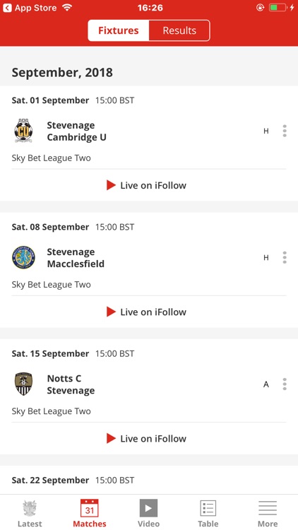 Stevenage Official App