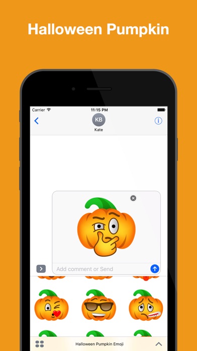 Halloween Pumpkin Emoji Pack screenshot 3