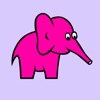 Pink Elephant Sticker Pack