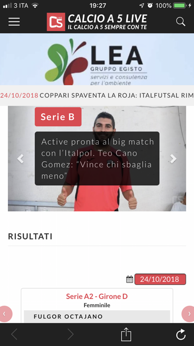 Calcio a 5 Live 2018 screenshot 2
