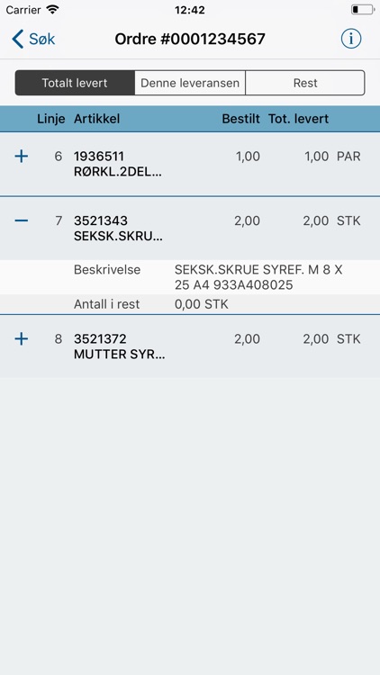 BD Varemottak screenshot-3