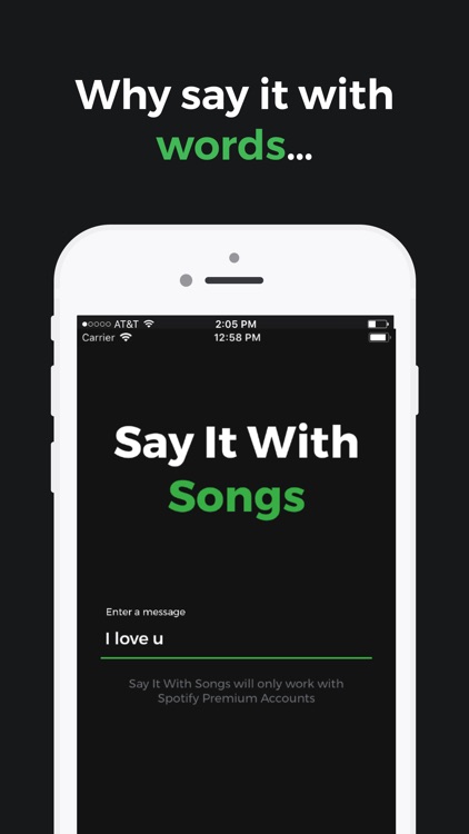 Say It With Songs