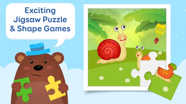 English for kids - learning games for kids puzzle