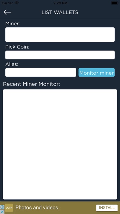 eMiner Monitor screenshot 3