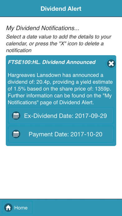 Dividend Alert screenshot 4