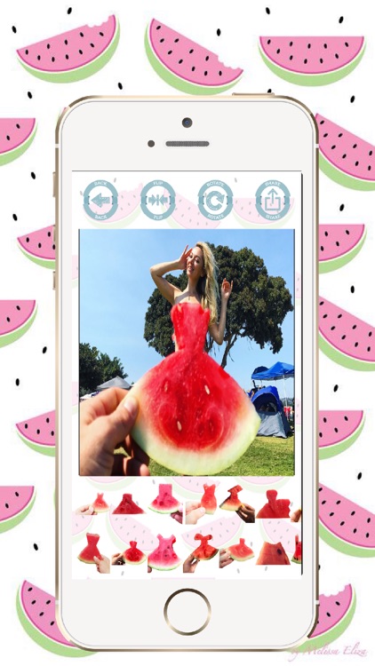 Watermelon Dress insta challenge stickers screenshot-3
