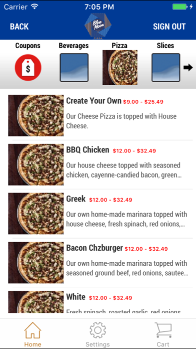 How to cancel & delete Blue Moon Pizza Ft Myers from iphone & ipad 3