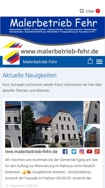 Malerbetrieb Fehr