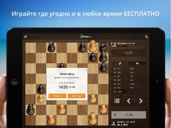 Игра Шахматы - играйте и учитесь