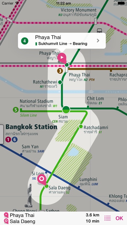 Bangkok Rail Map Lite