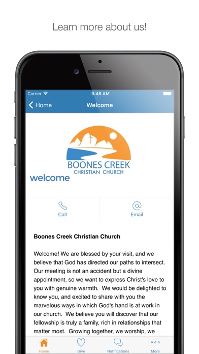 Boones Creek Christian Church screenshot 2