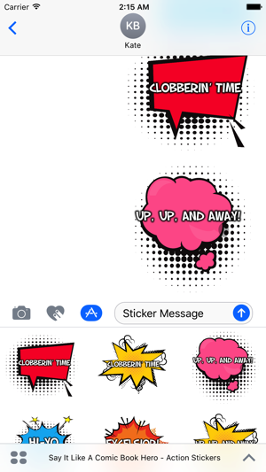 Say It Like A Comic Book Hero - Action Stickers(圖5)-速報App