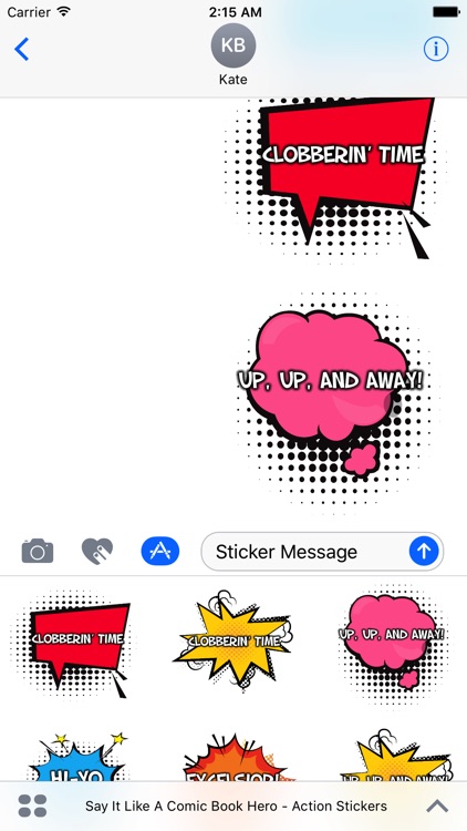 Say It Like A Comic Book Hero - Action Stickers screenshot-4