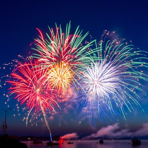 Animated Fireworks GIF SMS App