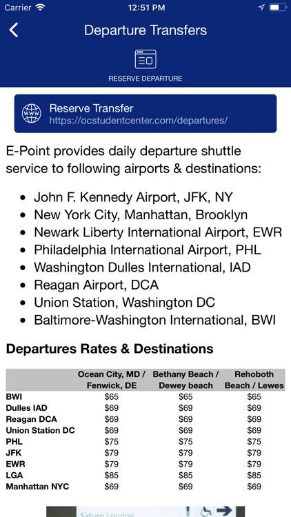 E-Point Student Travel app