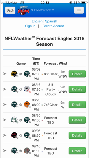 NFLWeather & Scores(圖6)-速報App