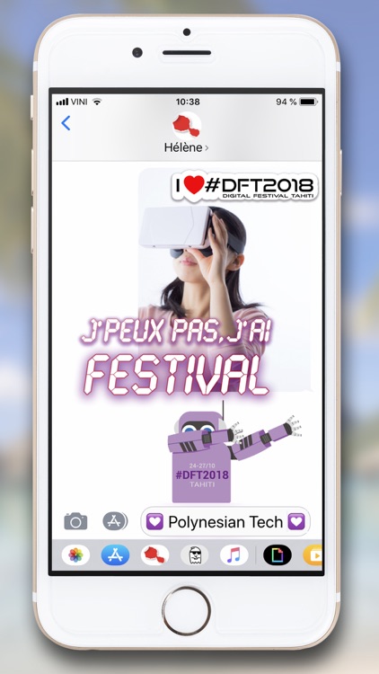Tahiti Stickers for iMessage