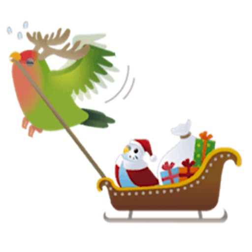 Lovley Birds in Winter Sticker icon