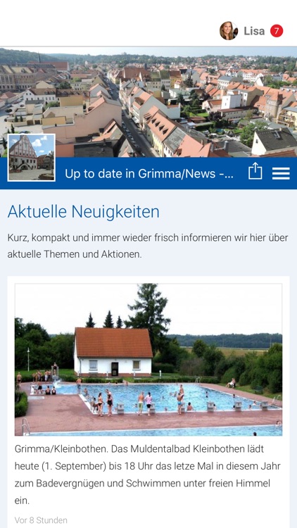 Up to date in Grimma/News