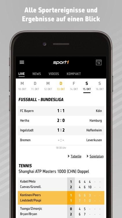 SPORT1: Liveticker, Live News, Videos & Ergebnisse