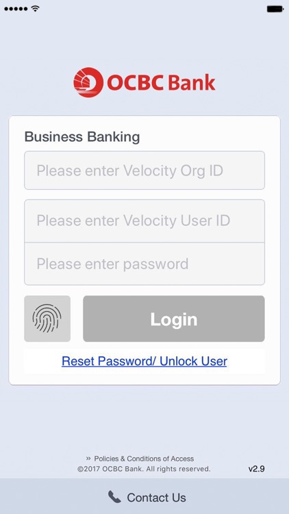 OCBC Business Mobile Banking