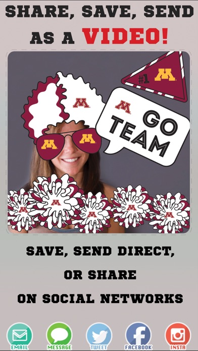 Minnesota Golden Gophers Animated Selfie Stickers screenshot 4