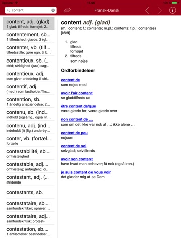 Gyldendal's French Danish Dictionary - Large screenshot 3