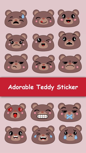 Teddy Sticker for iMessage(圖4)-速報App