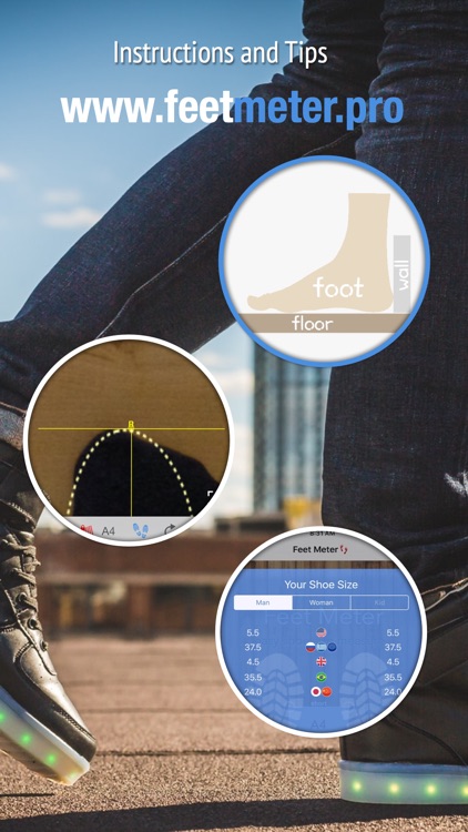 Shoe Size Meter - foot length