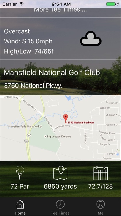 Mansfield National Tee Times