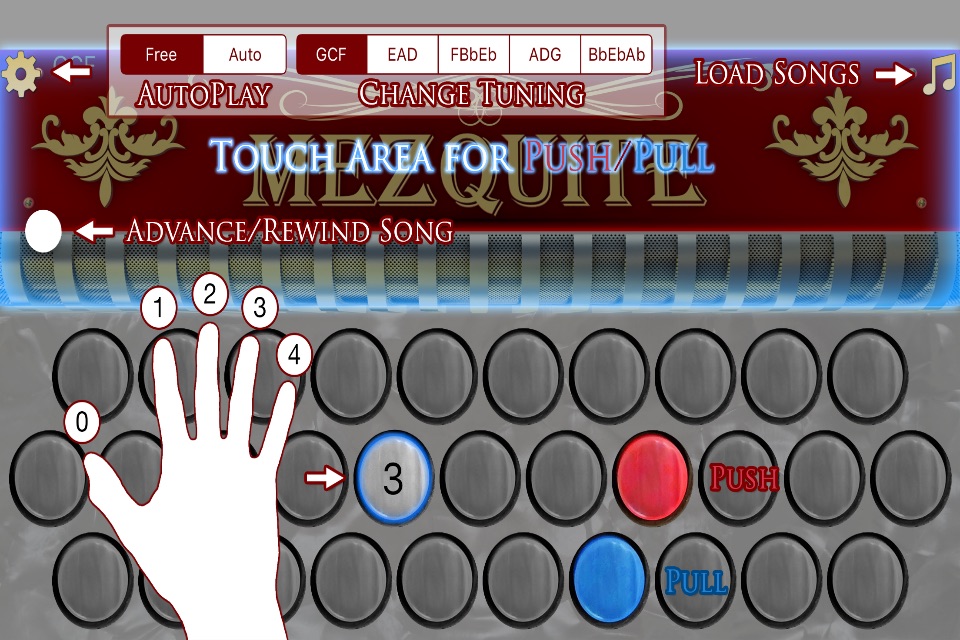 Mezquite Diatonic Accordion screenshot 2