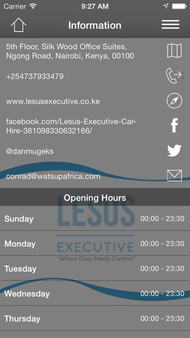 Lesus Executive Car Hire screenshot 3