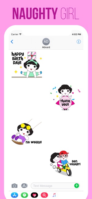 Naughty Girl Stickers(圖4)-速報App