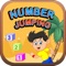 Number jumping is a mathematical education game for kids with a concept of learning with fun