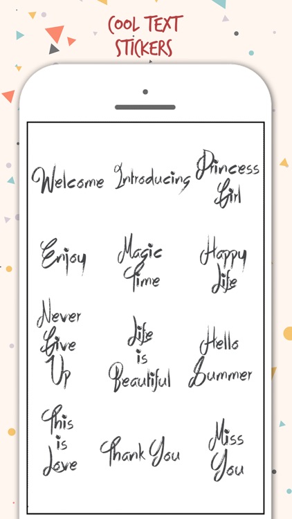 Typography Stickers