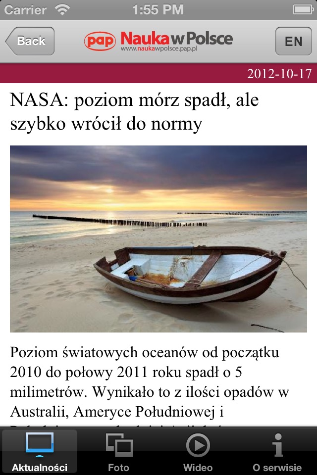 PAP Nauka w Polsce screenshot 2