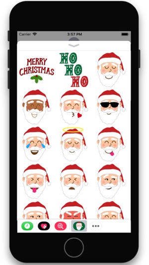 Santa Smiles Sticker Pack