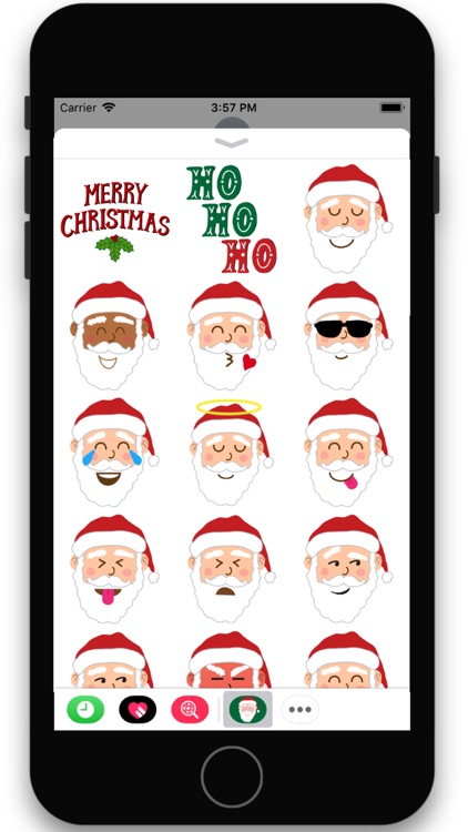 Santa Smiles Sticker Pack