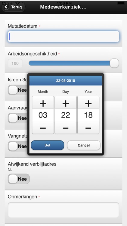 Absentiemanager mobile screenshot-4