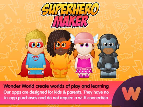 WeeMee Superhero Maker на iPad