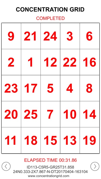 Concentration Grid screenshot-7