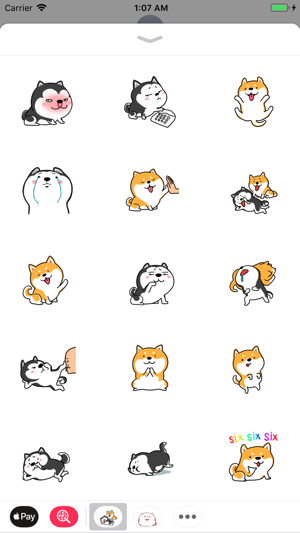 Cute Shiba Husky Friend Sticke(圖2)-速報App