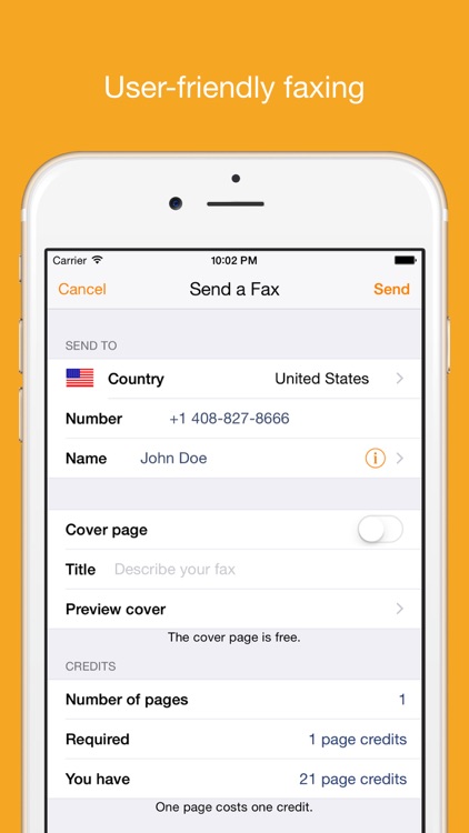 Genius Fax - Fax PDF documents