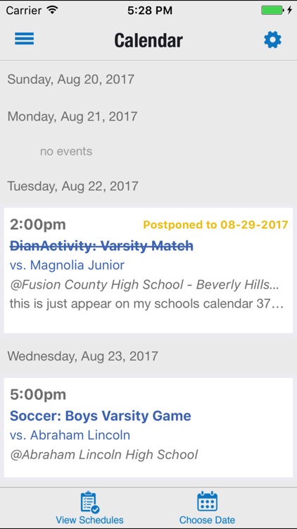 Activity Scheduler