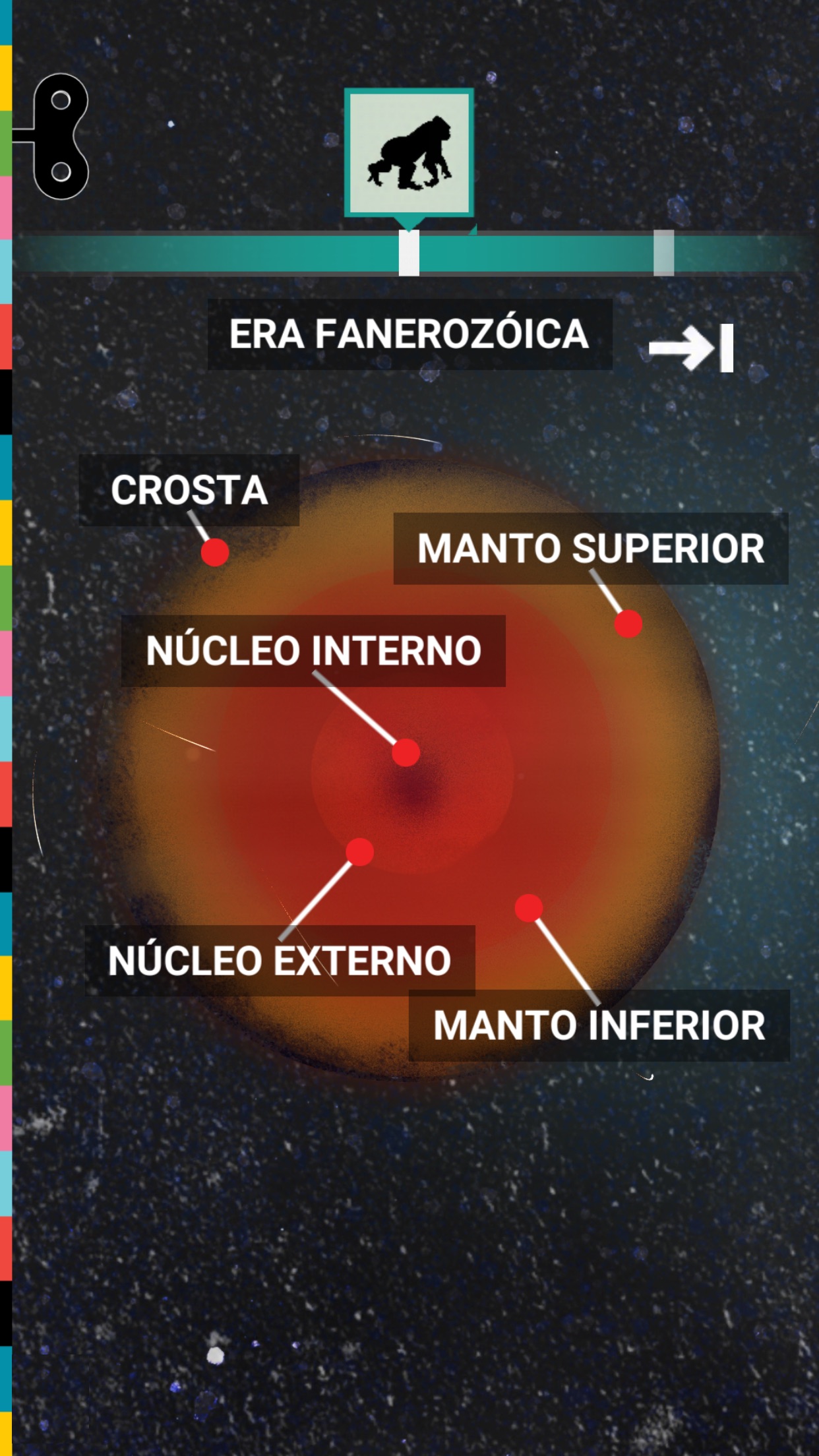 Screenshot do app A Terra por Tinybop