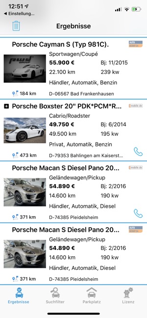 Cardeluxe Autosuchprogramm On The App Store