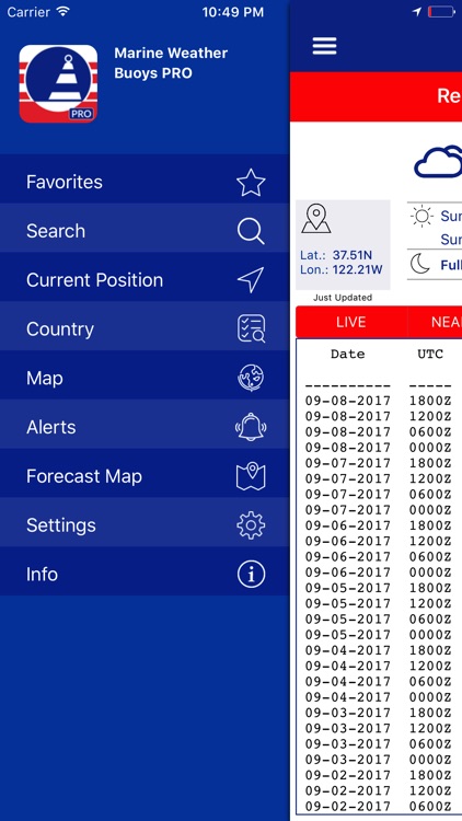 NOAA NDBC Buoy Live Marine PRO screenshot-3