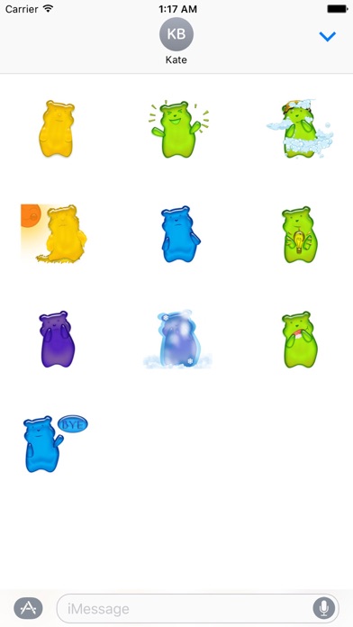 Colorful Gummy Bear Sticker screenshot 3